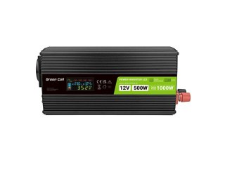 Green Cell GREEN CELL PRZETWORNICA LCD 12V/230V 500W/1000W CZYSTY SINUS INVGC12P500LCD