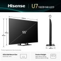 HISENSE Telewizor Hisense 55U7Q ULED 55'' 4K Ultra HD 144Hz VIDAA Dolby Vision Czarny HISENSE Telewizor Hisense 55U7Q ULED 55'' 4K Ultra HD 144Hz VIDAA Dolby Vision Czarny
