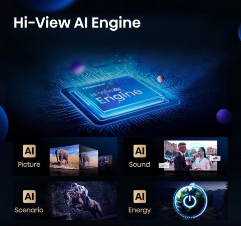 HISENSE Telewizor Hisense 55U7Q ULED 55'' 4K Ultra HD 144Hz VIDAA Dolby Vision Czarny HISENSE Telewizor Hisense 55U7Q ULED 55'' 4K Ultra HD 144Hz VIDAA Dolby Vision Czarny