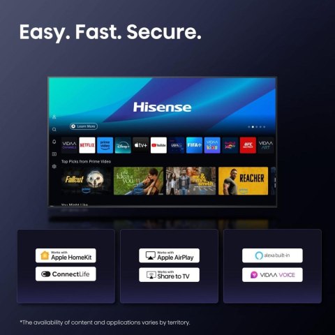 HISENSE Telewizor Hisense 55U7Q ULED 55'' 4K Ultra HD 144Hz VIDAA Dolby Vision Czarny HISENSE Telewizor Hisense 55U7Q ULED 55'' 4K Ultra HD 144Hz VIDAA Dolby Vision Czarny