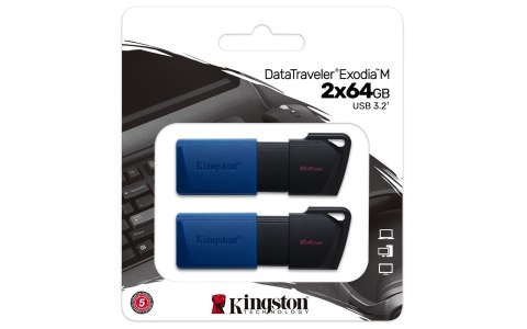 Kingston KINGSTON FLASH 64GB USB3.2 Exiodia blue Kingston KINGSTON FLASH 64GB USB3.2 Exiodia blue