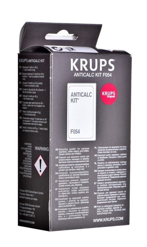 Krups Odkamieniacz do czyszczenia ekspresów Krups F05400 (Odkamieniacz x 1) Krups Odkamieniacz do czyszczenia ekspresów Krups F05400 (Odkamieniacz x 1)