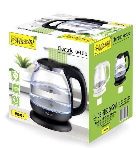 Maestro Czajnik elektryczny 1l MR-055-WHITE MAESTRO