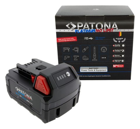 PATONA PATONA Platinum 18V Akumulator do Milwaukee M18 z portem USB-C PD45W PATONA PATONA Platinum 18V Akumulator do Milwaukee M18 z portem USB-C PD45W