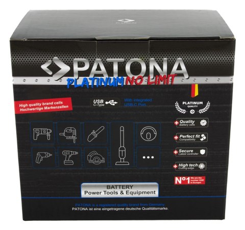 PATONA PATONA Platinum 18V Akumulator do Milwaukee M18 z portem USB-C PD45W PATONA PATONA Platinum 18V Akumulator do Milwaukee M18 z portem USB-C PD45W