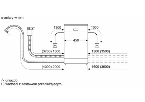 BOSCH Zmywarka do zabudowy BOSCH SPV4EKX17E