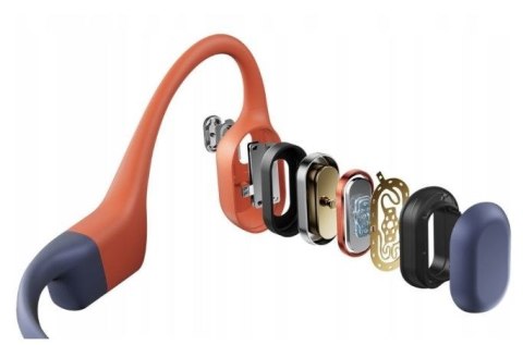 SHOKZ Słuchawki bezprzewodowe kostne Shokz OpenSwim Pro Red