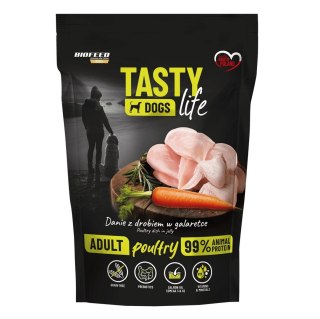 BIOFEED BIOFEED Tasty dog life drób 90% saszetka 500g