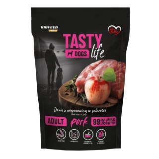 BIOFEED BIOFEED Tasty dog life wieprzowina 90% saszetka 500g