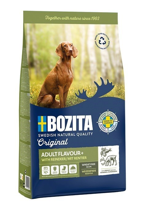 BOZITA Bozita Original Adult Flavour Plus z Reniferem - sucha karma dla psa - 12 kg