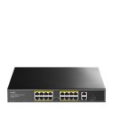 CUDY Switch CUDY FS1018PS1 16-Port 10/100M PoE+ 190W 2xGbE 1xSFP CUDY Switch CUDY FS1018PS1 16-Port 10/100M PoE+ 190W 2xGbE 1xSFP