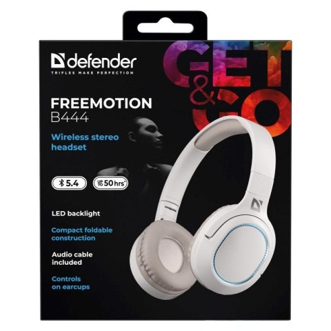 Defender DEFENDER SŁUCHAWKI NAUSZNE BLUETOOTH FREEMOTION B444 BEŻOWE 63444 Defender DEFENDER SŁUCHAWKI NAUSZNE BLUETOOTH FREEMOTION B444 BEŻOWE 63444