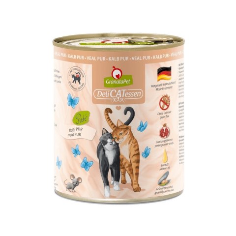 Fox4Pets GranataPet DeliCatessen cielęcina PUR karma mokra dla kota 800g