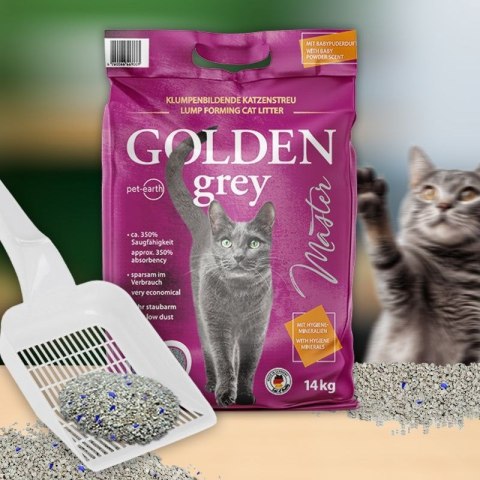 Golden Grey Golden Grey Master żwirek bentonitowy dla kota 14kg Golden Grey Golden Grey Master żwirek bentonitowy dla kota 14kg