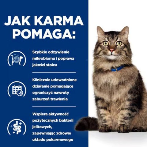 Hill's HILL'S Prescription Diet Gastrointestinal Biome Feline z kurczakiem - sucha karma wspomagająca trawienie dla kota - 1,5 kg
