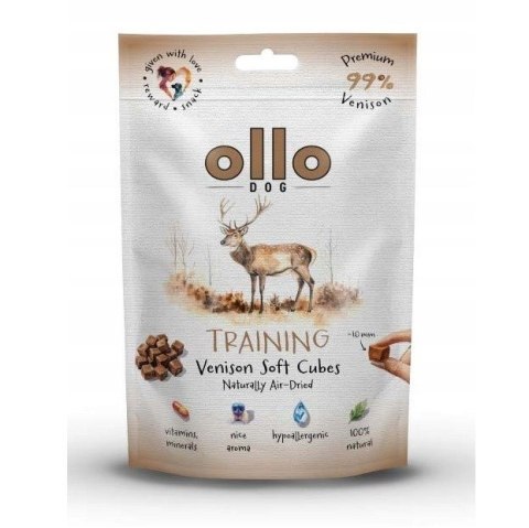OLLO Ollo Air Dried Training Venison Cubes dla psa 80g