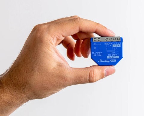 Shelly Przekaźnik WiFi jednokanałowy Shelly 1 Gen4 2-pack Shelly Przekaźnik WiFi jednokanałowy Shelly 1 Gen4 2-pack