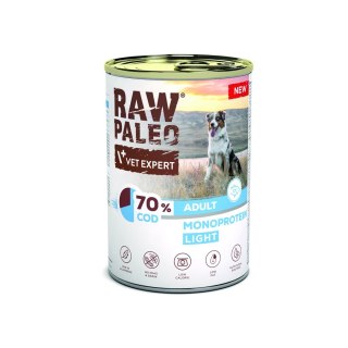 VetExpert VetExpert Raw Paleo Dorsz/Cod Light Adult Can 400g