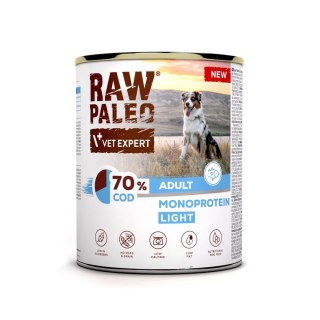 VetExpert VetExpert Raw Paleo Dorsz/Cod Light Adult Can 800g