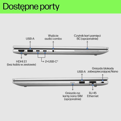 Hewlett-Packard HP Probook 460 G11 Core Ultra 7 155U 16"WUXGA IPS 300nits AG 16GB DDR5 SSD512 Intel Arc 56Wh W11Pro Pike Silver 3Y OnSite