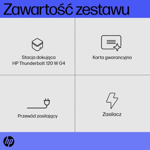 Hewlett-Packard Stacja dokujaca HP Thunderbolt Dock G4 USB-C 120W Hewlett-Packard Stacja dokujaca HP Thunderbolt Dock G4 USB-C 120W