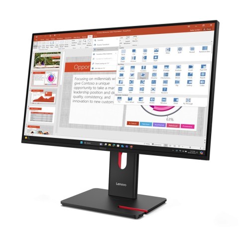 Lenovo Lenovo ThinkVision T27-40 27" IPS FHD AG 4ms 300nits 120Hz HDMI, DP USB Webcam Eclipse Black