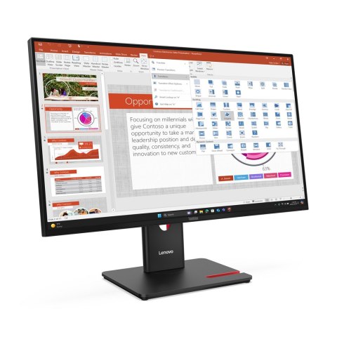 Lenovo Lenovo ThinkVision T27-40 27" IPS FHD AG 4ms 300nits 120Hz HDMI, DP USB Webcam Eclipse Black