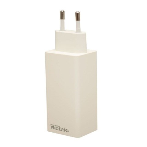 PATONA PATONA Premium Ładowarka GaN PD100W 2xUSB-C 1xUSB-A PD3.0 QC3.0 kolor biały PATONA PATONA Premium Ładowarka GaN PD100W 2xUSB-C 1xUSB-A PD3.0 QC3.0 kolor biały