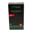 PATONA PATONA Premium Ładowarka GaN PD100W 2xUSB-C 1xUSB-A PD3.0 QC3.0 kolor biały PATONA PATONA Premium Ładowarka GaN PD100W 2xUSB-C 1xUSB-A PD3.0 QC3.0 kolor biały