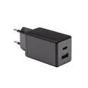 PATONA PATONA Premium Ładowarka GaN PD45W 1xUSB-C 1xUSB-A PD3.0 QC3.0 czarna PATONA PATONA Premium Ładowarka GaN PD45W 1xUSB-C 1xUSB-A PD3.0 QC3.0 czarna