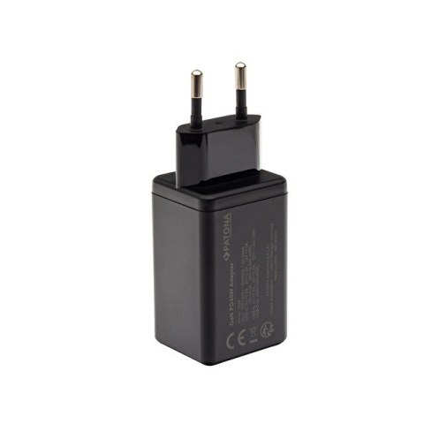 PATONA PATONA Premium Ładowarka GaN PD45W 1xUSB-C 1xUSB-A PD3.0 QC3.0 czarna PATONA PATONA Premium Ładowarka GaN PD45W 1xUSB-C 1xUSB-A PD3.0 QC3.0 czarna
