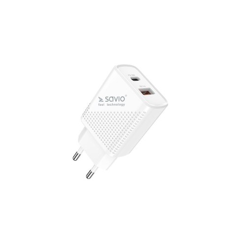 SAVIO SAVIO ŁADOWARKA SIECIOWA USB QUICK CHARGE POWER DELIVERY 3.0 18W 1M CABLE LA-05 SAVIO SAVIO ŁADOWARKA SIECIOWA USB QUICK CHARGE POWER DELIVERY 3.0 18W 1M CABLE LA-05