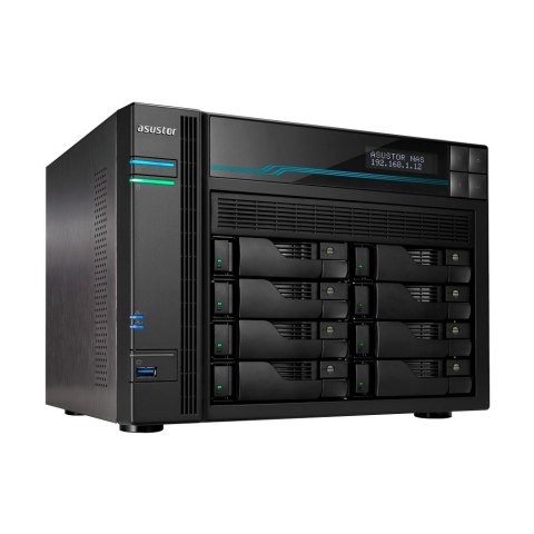ASUSTOR NAS Asustor AS6508T; LOCKERSTOR 8, 8x (3.5" SATA HDD/ 2.5" SSD), Intel ATOM C3538, 8GB DDR4 SODIMM (max. 64GB), 2x 10GbE, 2x 5Gb ASUSTOR NAS Asustor AS6508T; LOCKERSTOR 8, 8x (3.5" SATA HDD/ 2.5" SSD), Intel ATOM C3538, 8GB DDR4 SODIMM (max. 64GB), 2x 10GbE, 2x 5Gb