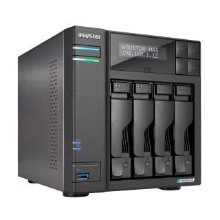 ASUSTOR NAS Asustor AS6704T; Tower; 4x (3.5" SATA HDD/ 2.5" SSD); Intel Celeron N5105; 4GB DDR4 SODIMM (max. 16GB), 2x 2.5GbE, 4x M.2 22
