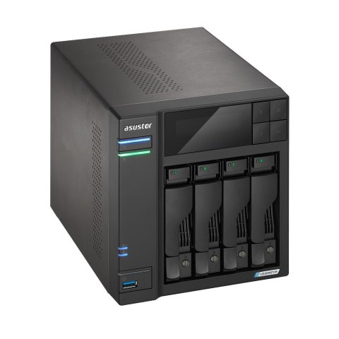 ASUSTOR NAS Asustor AS6704T; Tower; 4x (3.5" SATA HDD/ 2.5" SSD); Intel Celeron N5105; 4GB DDR4 SODIMM (max. 16GB), 2x 2.5GbE, 4x M.2 22 ASUSTOR NAS Asustor AS6704T; Tower; 4x (3.5" SATA HDD/ 2.5" SSD); Intel Celeron N5105; 4GB DDR4 SODIMM (max. 16GB), 2x 2.5GbE, 4x M.2 22
