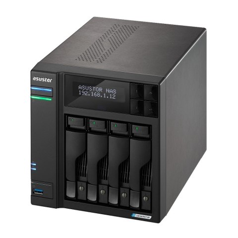 ASUSTOR NAS Asustor AS6704T; Tower; 4x (3.5" SATA HDD/ 2.5" SSD); Intel Celeron N5105; 4GB DDR4 SODIMM (max. 16GB), 2x 2.5GbE, 4x M.2 22 ASUSTOR NAS Asustor AS6704T; Tower; 4x (3.5" SATA HDD/ 2.5" SSD); Intel Celeron N5105; 4GB DDR4 SODIMM (max. 16GB), 2x 2.5GbE, 4x M.2 22