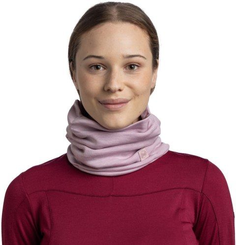 Buff Bandana BUFF MERINO HEAVYWEIGHT NECK WARMER SOLID LILAC SAND