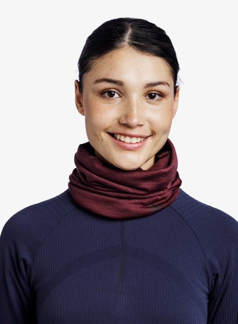 Buff Bandana BUFF MERINO LIGHTWEIGHT SOLID GARNET