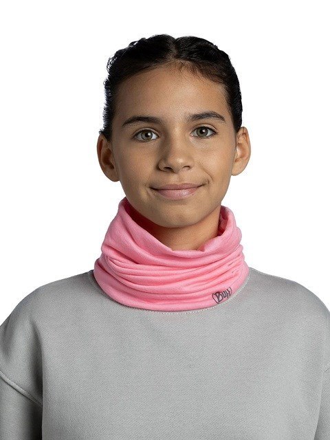 Buff Bandana dziecięca BUFF MERINO LIGHTWEIGHT SOLID ROSE PINK