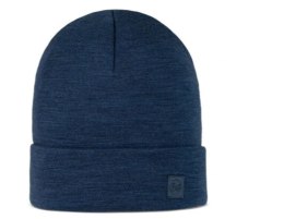 Buff Czapka BUFF MERINO HEAVYWEIGHT BEANIE SOLID NIGHT BLUE