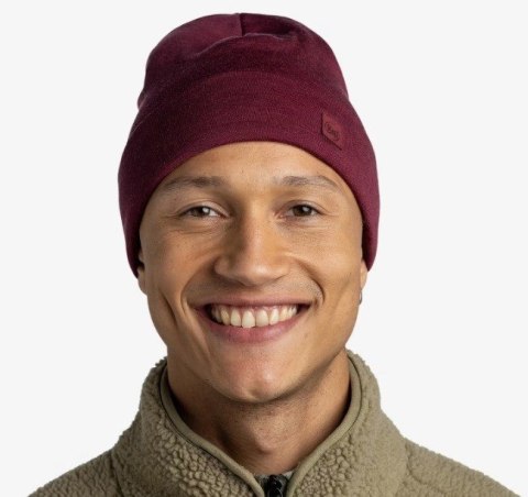 Buff Czapka BUFF MERINO MIDWEIGHT BEANIE MELANGE TIBETAN RED