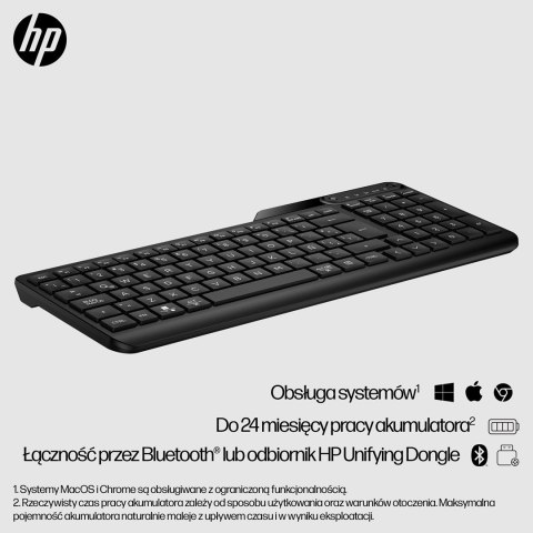Hewlett-Packard HP Klawiatura bezprzewodowa 475 7N7B9AA Hewlett-Packard HP Klawiatura bezprzewodowa 475 7N7B9AA
