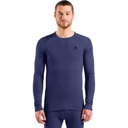 Odlo Bielizna termoaktywna z długim rękawem Odlo BL TOP crew neck l/s ACTIVE WARM roz. L Niebieska