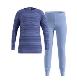 Odlo Bielizna termoaktywna - zestaw Odlo Set long ACTIVE WARM SET roz. 104cm Niebieska