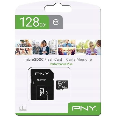 PNY Technologies Karta pamięci PNY Performance Plus microSDHC 128GB