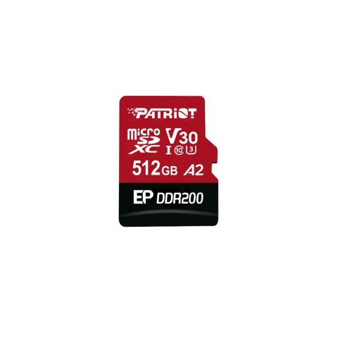 Patriot Memory Patriot EP DDR200 Micro SDXC 512GB 160/120 MB/s U3 Patriot Memory Patriot EP DDR200 Micro SDXC 512GB 160/120 MB/s U3