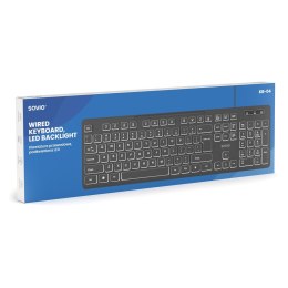 SAVIO SAVIO KLAWIATURA PRZEWODOWA PODŚWIETLANA LED KB-04