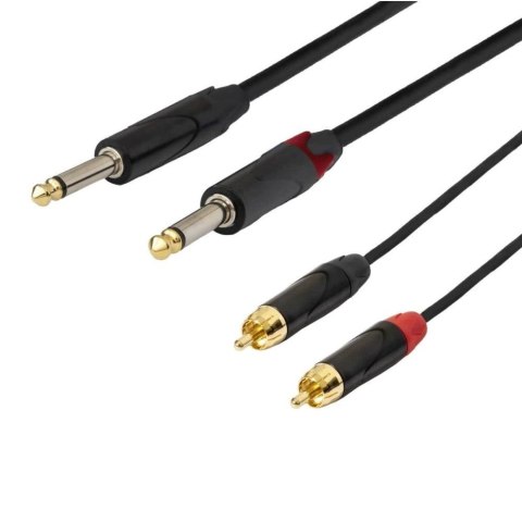 SOUND STATION QUALITY (SSQ) SSQ RCAJM5 - Kabel 5 metrowy 2xRCA- 2x JACK MONO 6,3mm