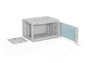A-LAN ALANTEC Szafa wisząca 19" 6U 600x450, drzwi szklane, kolor szary, do samodzielnego montażu - Flat Pack (SW-6U-600-450-01-SF) A-LAN ALANTEC Szafa wisząca 19" 6U 600x450, drzwi szklane, kolor szary, do samodzielnego montażu - Flat Pack (SW-6U-600-450-01-SF)