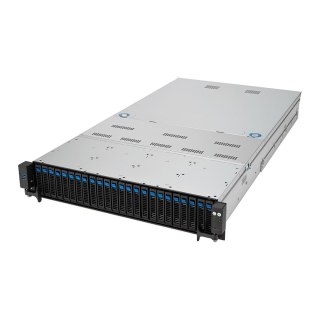 ASUS Platforma Asus Rack (2U) RS720A-E12-RS24U AMD Epyc 9004 (24x NVMe, 2xM.2, 3xGPU, 2x10Gbe, IPMI, 1+1 2600W)